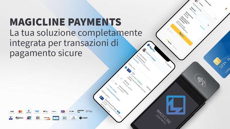 Con Magicline Payments hai una soluzione completa per le transazioni di pagamento direttamente integrata in Magicline.