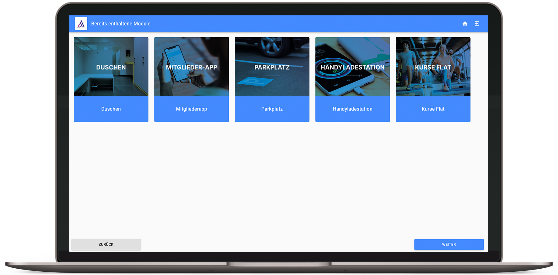 <p>Kostenlose MySports App mit Trainingsplänen, Mitglieder Self-Service und Zoom-Kursen für zuhause</p>
