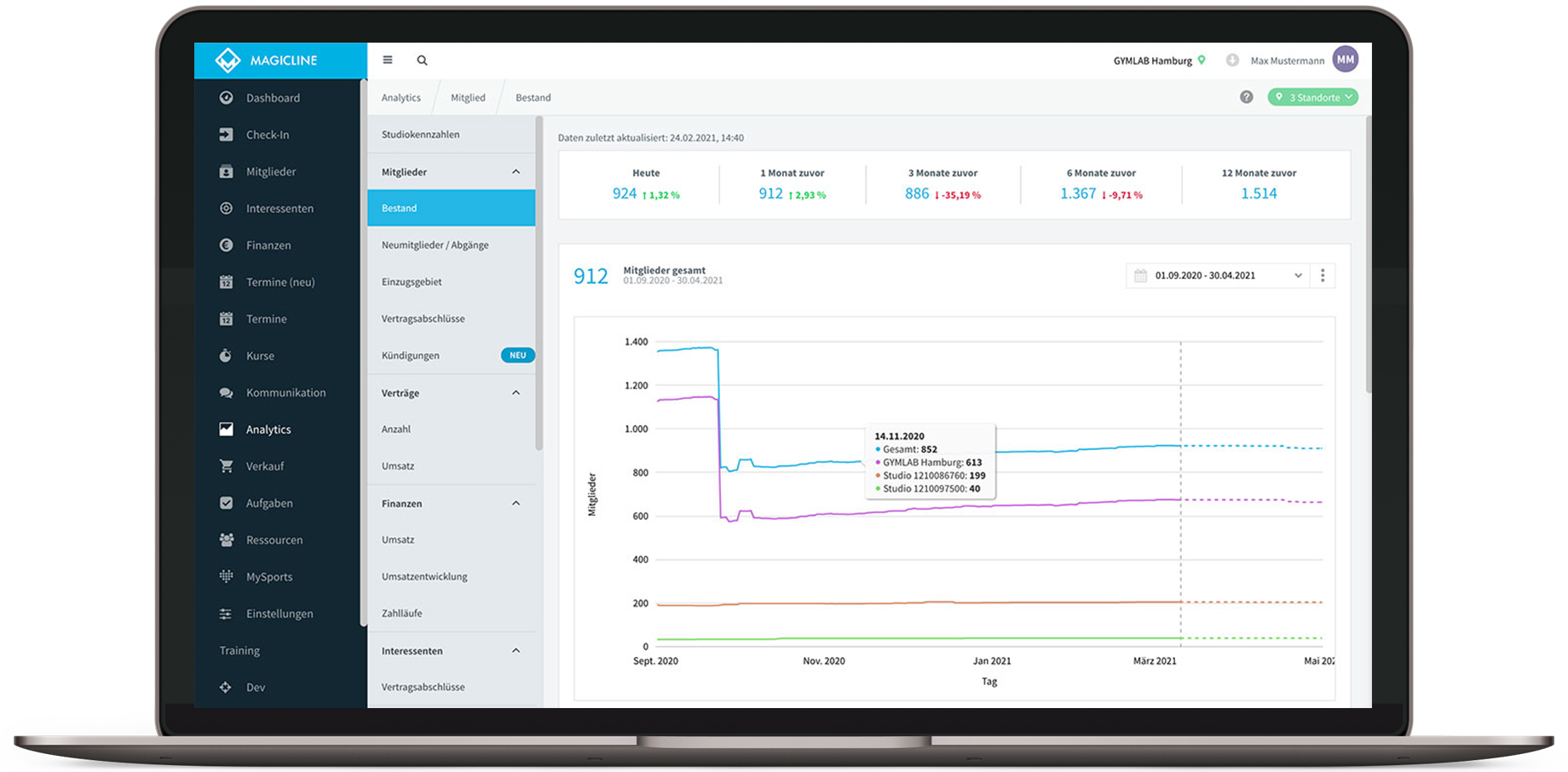 <p>Kostenlose MySports App mit Trainingsplänen, Mitglieder Self-Service und Zoom-Kursen für zuhause</p>
