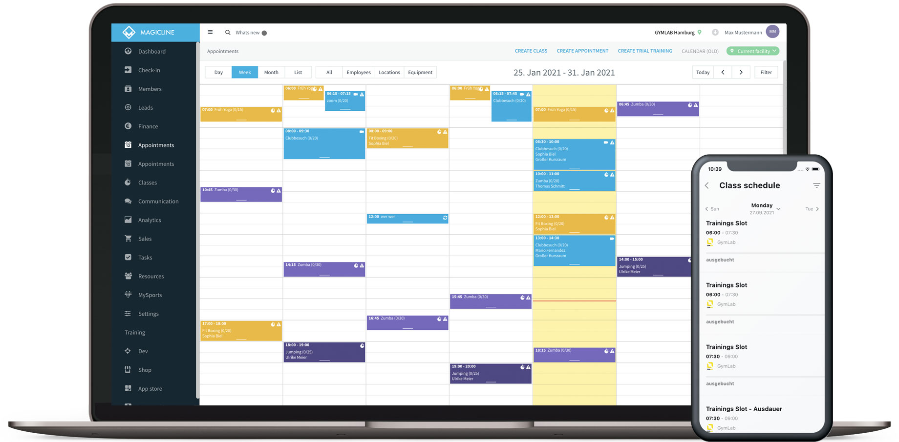 <p>Free MySports app with training plans, member self-service, Zoom classes at home</p>

