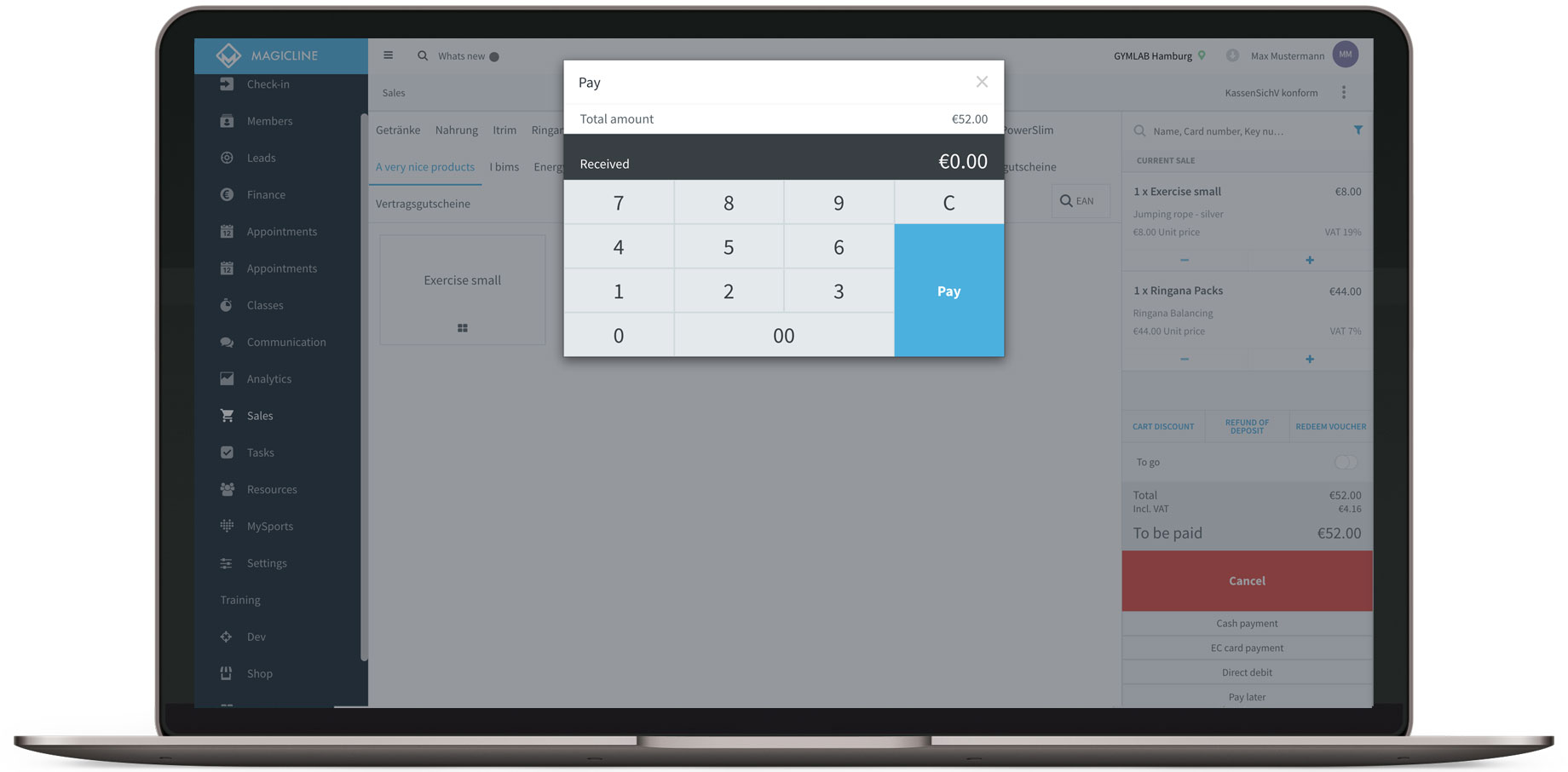 <p>Free MySports app with training plans, member self-service, Zoom classes at home</p>

