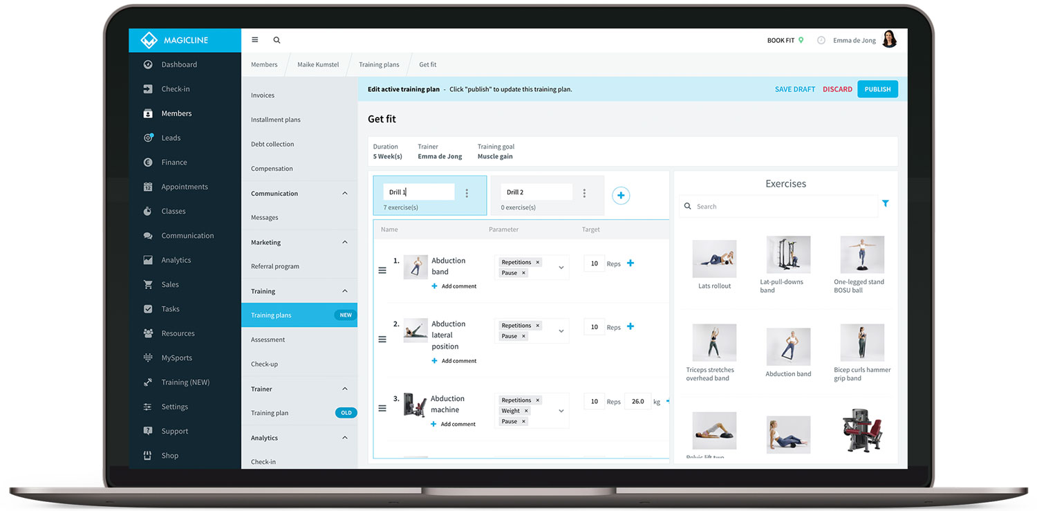 <p>Free MySports app with training plans, member self-service, Zoom classes at home</p>
