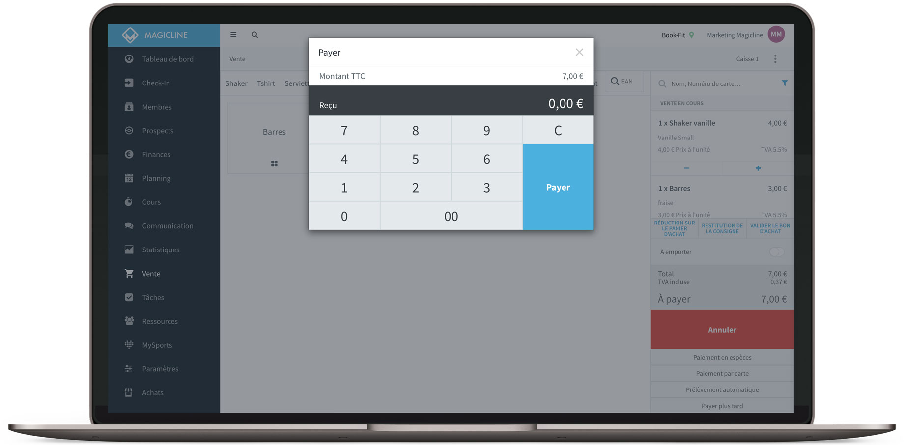 <p>Application MySports gratuite avec programmes d’entraînement, self-service pour les membres et cours Zoom en ligne.</p>
