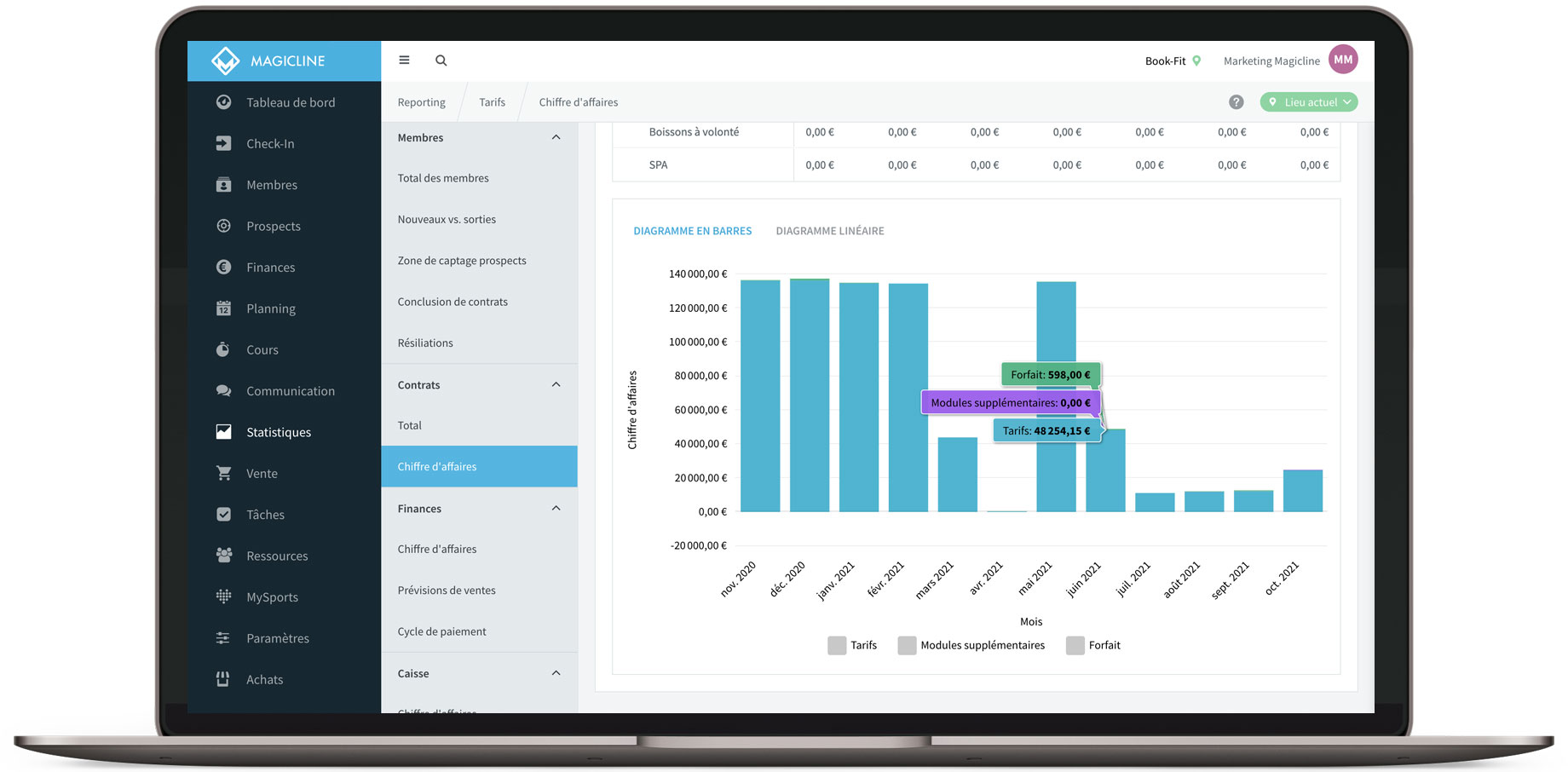 <p>Application MySports gratuite avec programmes d’entraînement, self-service pour les membres et cours Zoom en ligne.</p>
