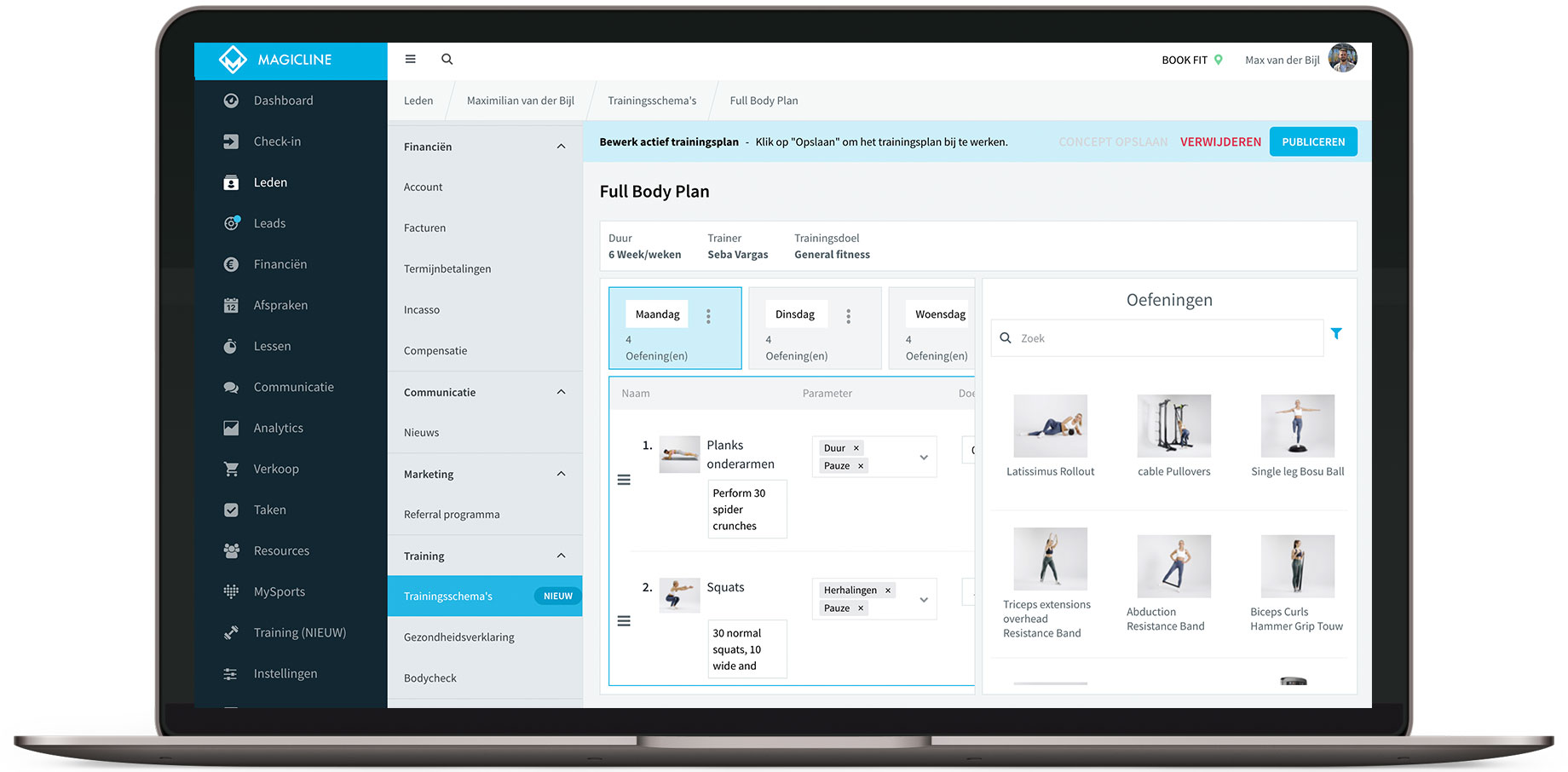 <p>Gratis MySports App met trainingsschema’s, selfservice en zoom work-outs voor thuis</p>

