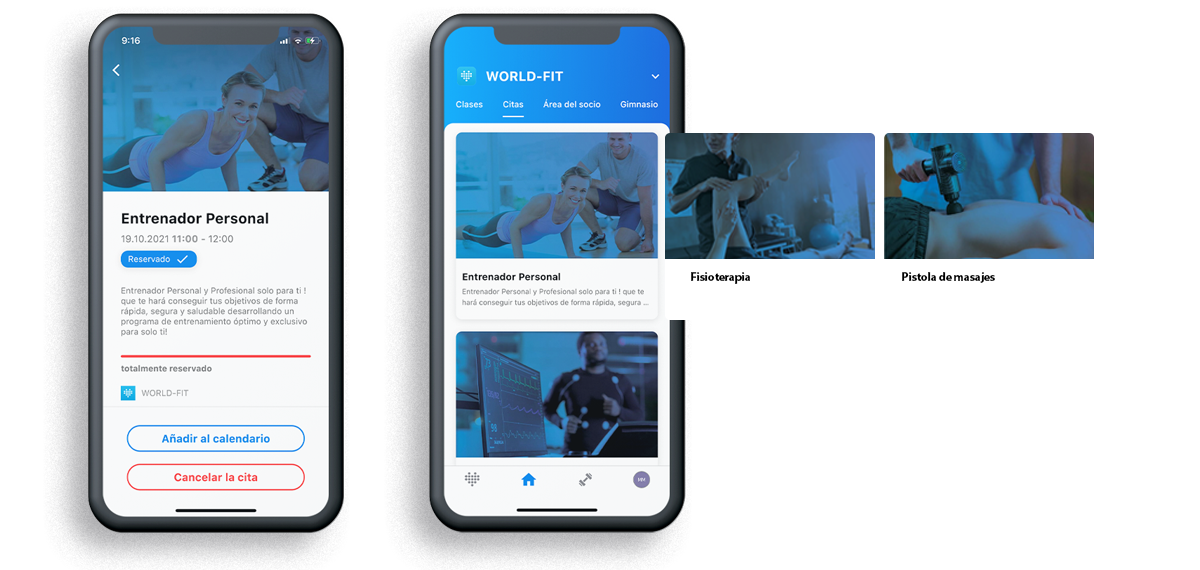 <p>Aplicación gratuita de MySports con planes de entrenamiento, área de socio para tus clientes y clases de Zoom para la casa.</p>
